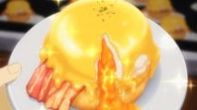 Nakiri Erina creates the gorgorious Eggs Benedict dish. (Shokugeki no Soma ep13)