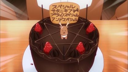 Someone who is related to magic would made this cake. (Gabriel Dropout ガヴリールドロップアウト 珈百璃的堕落 anime ep9)