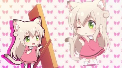 The introduction of Shii (しー), one of cats of Konagi Tomoko (小長井友子). (Nyanko Days ep1)