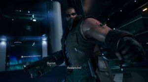 Another cool & funny moment of Barret and friends (Final Fantasy VII Remake Final Fantasy 7 Remake FF7 Remake FFVII Remake Final Fantasy VII Final Fantasy 7 FF7 FFVII ファイナルファ ンタジーVII リメイク ファイナルファ ンタジー7 リメイク ファイナルファンタジー7 ファイナルファンタジーVII ไฟนอลแฟนตาซี VII รีเมค ไฟนอลแฟนตาซี 7 รีเมค ไฟนอลแฟนตาซี VII ไฟนอลแฟนตาซี 7 Chapter 17 Episode 17 Chapitre 17 Kapitel 17 Deliverance From Chaos Midgar (ミッドガル), Shinra Building (神羅ビル), Entrance)